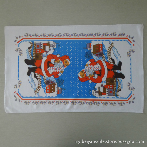 Custom Christmas Microfiber Printed Tea Towel Printing Wholesale